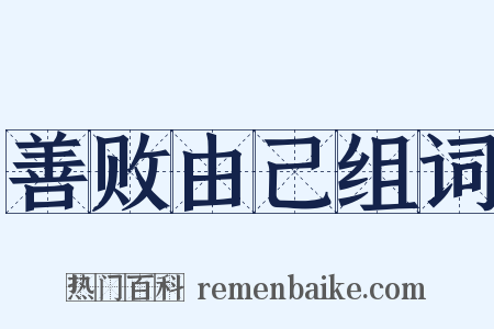 善败由己组词是什么意思的图片